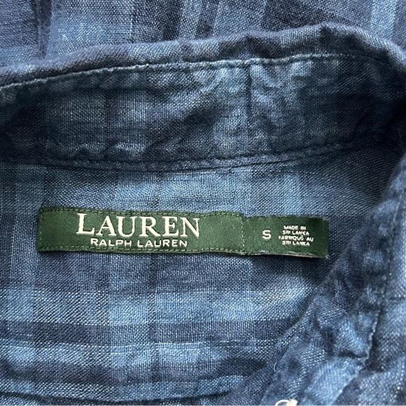 Lauren Ralph Lauren Long Sleeve Linen Tunic Top - Picture 3 of 6